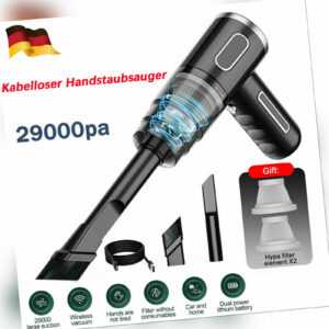 29000Pa Kabellos Handstaubsauger Staubsauger Nass &Trocken 120W Für Auto Büro
