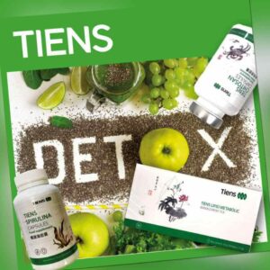 Tiens Detox Set Spirulina Lipid Stoffwechselmanagement Tee und Chitosan