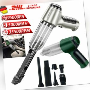 3 in 1 Handstaubsauger 95000Pa Kabelloser Autostaubsauger Handstaubsauger 120W