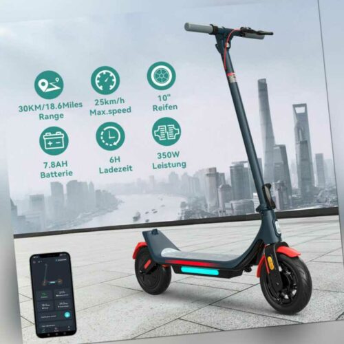 LEQISMART E-Scooter Elektroroller 350W 30KM E-roller Elektro Scooter bis 100kg