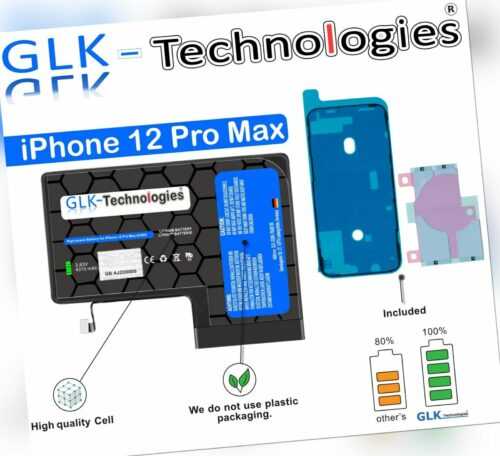 GLK Akku für Apple IPhone 12 Pro Max Akku Batterie A2466 A2342 A2410 /  OHNE SET