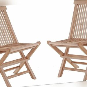 Teak Klappstuhl 2er Set Holz Outdoor Gartenstuhl Holzstuhl Gartenmöbel Echt Teak