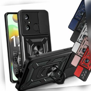 Outdoor Panzer Hülle Xiaomi Redmi 12C Handyhülle mit Kameraschutz Ringhalter