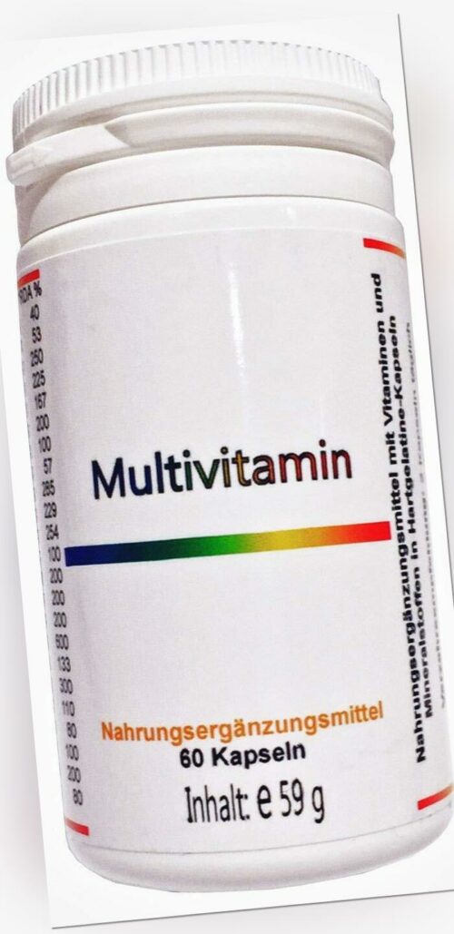 Multivitamin Mineral - Nahrungsergänzungsmittel - 60 Kapseln - Apothekenware
