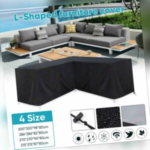 L-Form Lounge Set Schutzhülle Abdeckhaube Regenschutz Schutzplane Gartenmöbel