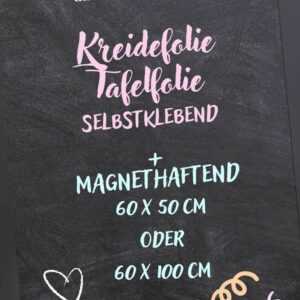 Tafelfolie Kreidefolie selbstklebend Kreidemarker Magnetfolie Eisenfolie