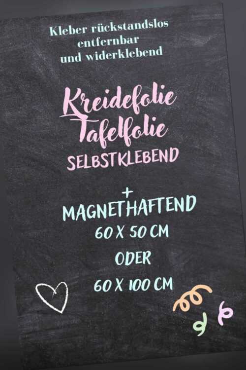 Tafelfolie Kreidefolie selbstklebend Kreidemarker Magnetfolie Eisenfolie