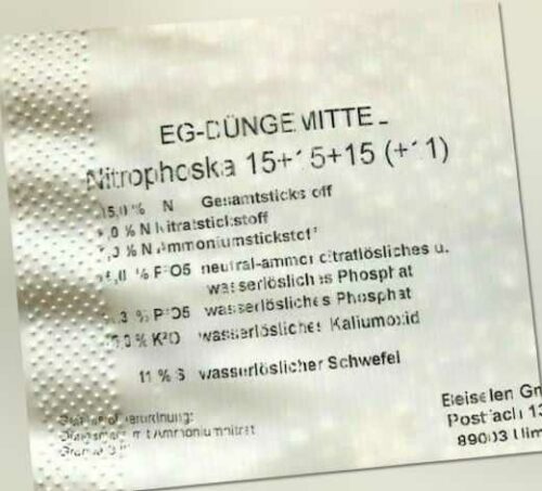 NPK 15+15+15+11 Rasendünger 25 kg Volldünger Phosphatstark Profidünger Alle Kult