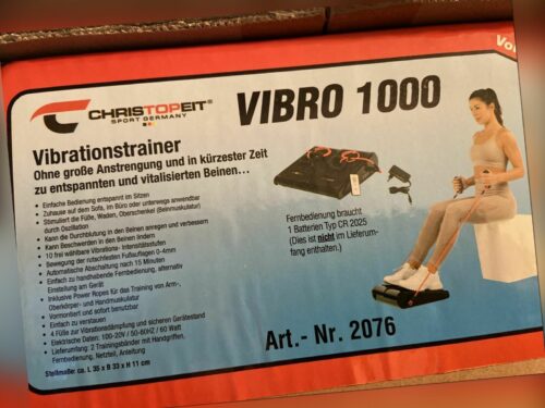 Christopeit Sport VIBRO 1000 Vibrationsplatte