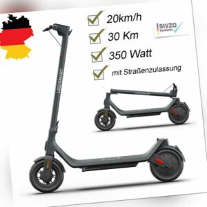 350W 10 Zoll E-Scooter mit Straßenzulassung ABE Elektroroller 30km Reichweite