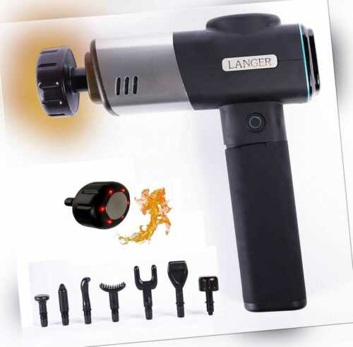 Massagepistole mit WÄRMEFUNKTION Massagegerät Akku 80 Tage Massage Gun 30 Stufen