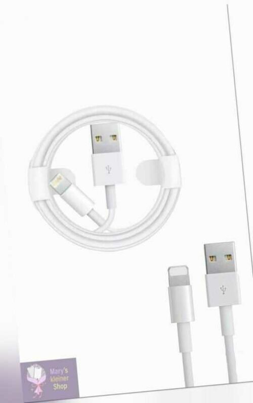 Ladekabel für Apple iPhone Kabel 5 6 7 8 X XS XR 12 13 SCHNELL 1 Meter weiß