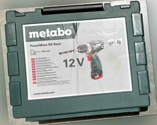 Metabo  PowerMaxx Basic Set Akkuschrauber 2x 12V 2,0 Ah + Lader LC40 im Koffer