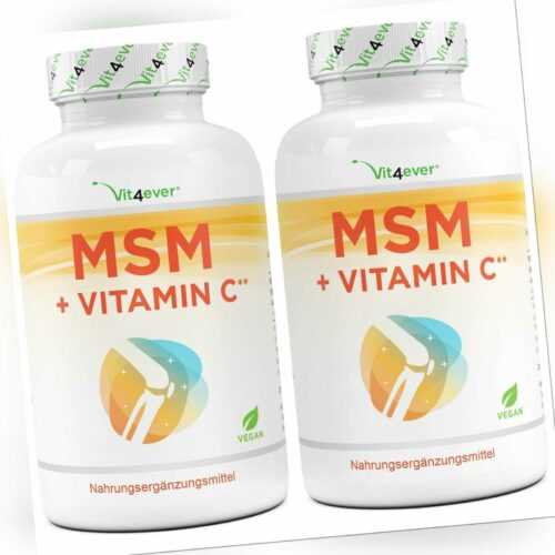 MSM 2000 - 730 Tabletten (V)  á 1000mg + Vitamin C aus Acerola - Hochdosiert