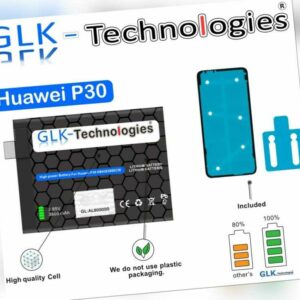 GLK für Huawei P30 Akku Batterie ELE-L29 HB436380ECW / Honor 6X NEU Ohne Set
