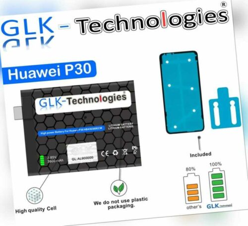 GLK für Huawei P30 Akku Batterie ELE-L29 HB436380ECW / Honor 6X NEU Ohne Set