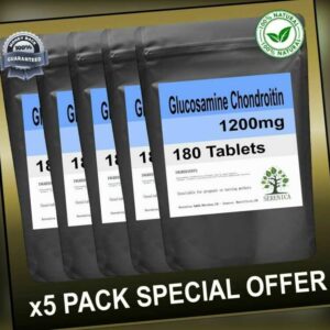 Glucosamin Chondroitin & MSM Komplex 1200mg, 180 x 5er Pack, 900 Tabletten