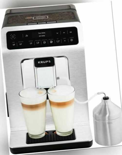 Krups Kaffeevollautomat Kaffeemaschine 15 bar EA8911, 2-Tassen-Funktion, OLED