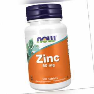 Now Foods, Zink Gluconate, 50mg, 100 Tabletten - Blitzversand