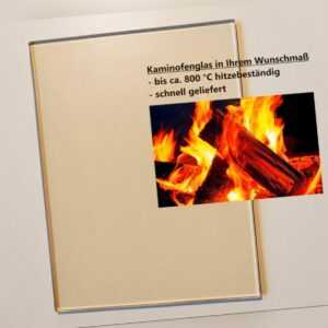 Kaminscheibe Ofenglas Feuerfestes Kaminglas Hitzeschutzglas Zuschnitt auf Maß