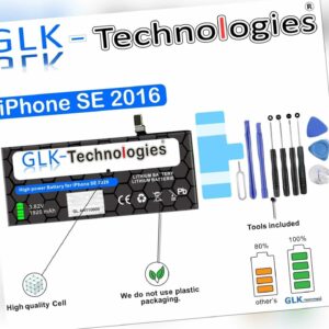 GLK Akku für Apple iPhone SE A1723 A1662 A1724 Batterie 1624mAh  / NEU 2023 B.j