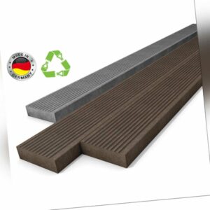 Terrassendiele Kunststoff (100% recycelt) 200x19.7x4cm Balkondiele WPC