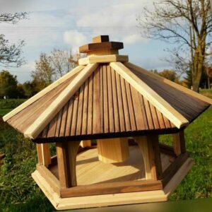 VOGELHAUS aus HOLZ  Vogelhäuschen Vogelhäuser Vogelfutterhaus / auch Ständer