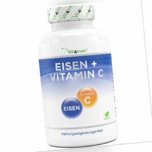 Eisen + Vitamin C - 365 Tabletten á 40mg EisenBiglycinat + 40 mg Vitamin C (V)