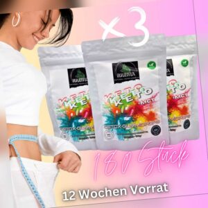 NEU ! Keto Gummies+ MCT 180 Stück für 3 Monate  Vegan, ohne künstliche Zusätze