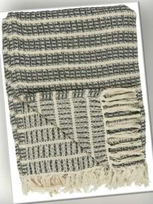 Ib Laursen Plaid Strickdecke 100% Baumwolle versch. Farben und