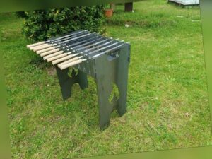 Mangal grill 3mm +10 Edelstahl Spieße |63x38x70cm