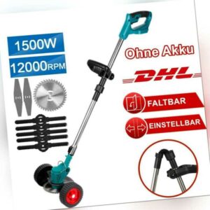 1500W Akku Rasentrimmer Motorsense Freischneider Elektro Garten Kantenschneider