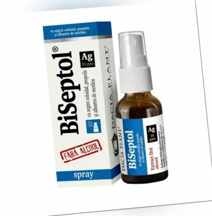 Biseptol Spray mit Propolis Kolloidales Silber Methylenblau u. Ätherische Öle