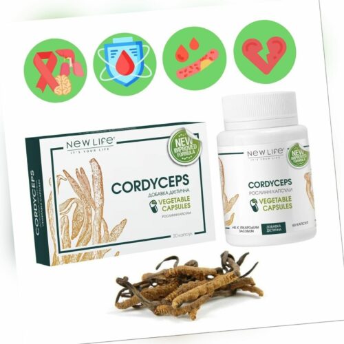 CORDYCEPS-Pilzextrakt, pflanzliche Kapseln, Nahrungsergänzungsmittel –...