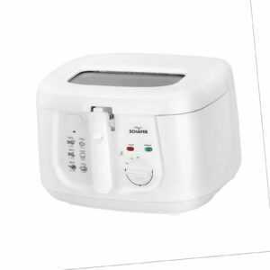 Fritteuse mit Öl 2,5 Liter Deckel Sichtfenster Friteuse 1800 W Fritöse