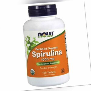 Now Foods Spirulina 1000 mg, 120 Tabletten