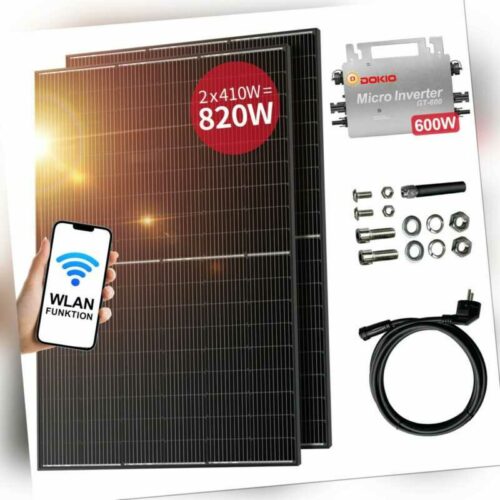 Balkonkraftwerk Solarpanel 820 Watt / 600 Watt Balkon Photovoltaik Solaranlage