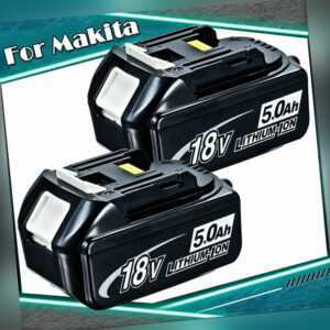 2 Original - 18V/5,0Ah für Makita Akku BL1860B- 2er Set - 197422-4 BL1850 BL1830