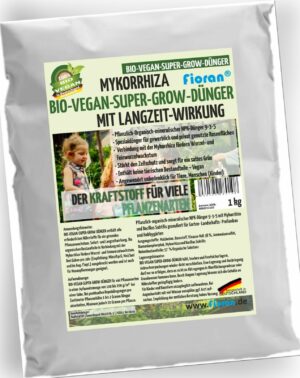 Fioran Bio super Grow 1kg Mykorrhiza Dünger - organisch- Vegan - Langzeitwirkung