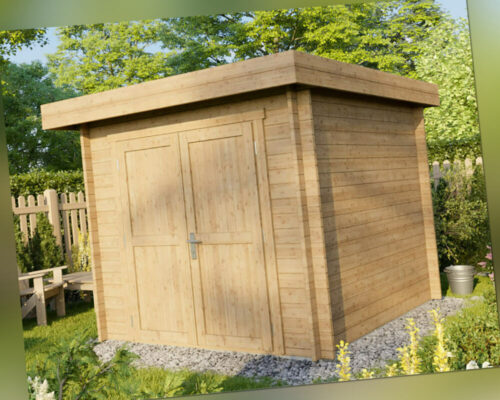 Gartenhaus Gerätehaus Holzhaus Blockhaus 3,9x3,0m 28mm imprägniert