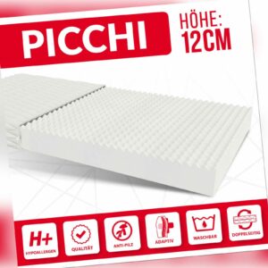 Matratze 160x200 cm Kaltschaummatratze PICCHI H3 Polyurethanschaum 12 cm
