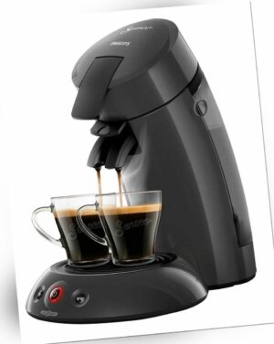 Philips Senseo ECO HD6552/39 Kaffeepadmaschine - Schwarz (24 Pads+2 Gläser)