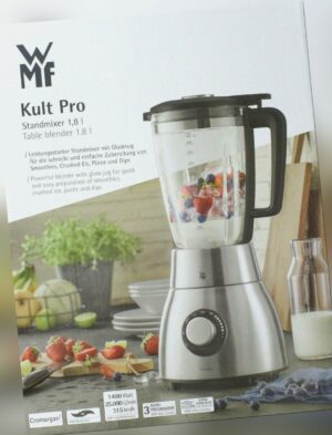 WMF Kult Pro Standmixer Edelstahl rostfrei Glasbehälter Blender Smoothie Maker