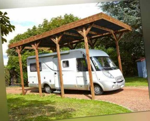 Alpholz Carport Camping-Car, Unterstand für Wohnmobile, Überdachung Auto