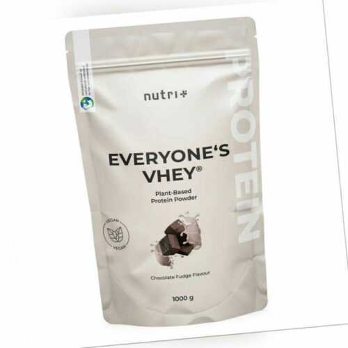 Eiweiß Protein Pulver 1000g - Nutri+ Proteinpulver veganer Eiweißshake 1kg