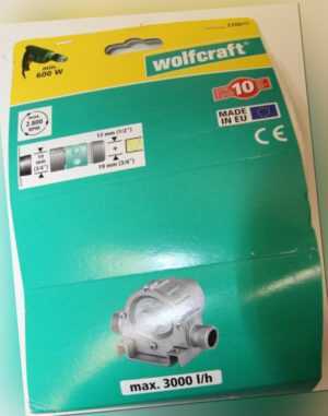 wolfcraft Bohrmaschinen Pumpe mit Metallgehäuse 2200000, 12834-2-14/2