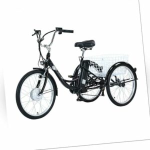GOGOBEST GF100 E-Dreirad E-Trike 350W Motor Max 70KM Range mit Heckträger