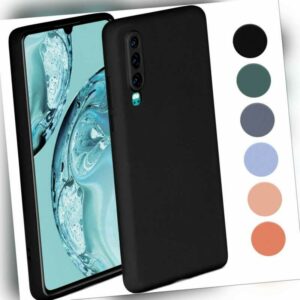 Handy Hülle für Huawei P30 Case Silikon Schutz Tasche Weich Soft Zweilagig Cover