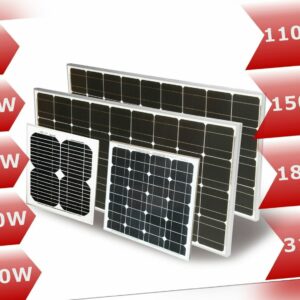 Solarmodul Solarpanel 12/ 24V 5 10 30 40 50 130 150 170 180 190 200 410Watt Mono