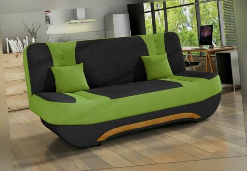 2-Sitzer Klick-Klack Sofa Couch Schlafsofa Bettkasten Farbe wählbar 67687778